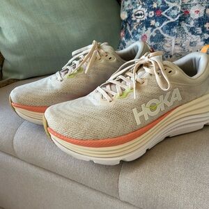 HOKA Gaviota Women's Cream and Orange Athletic Shoes